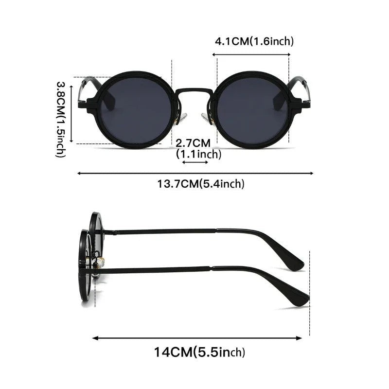 Olivaro Round Metal Frame Sunglasses