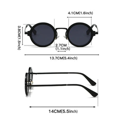 Olivaro Round Metal Frame Sunglasses