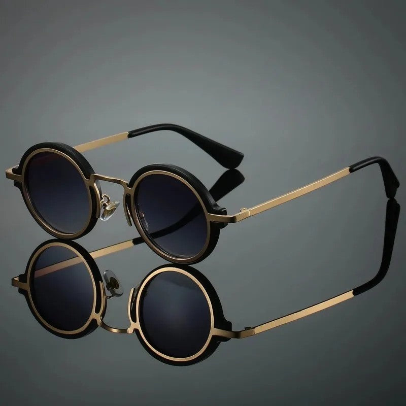 Olivaro Round Metal Frame Sunglasses