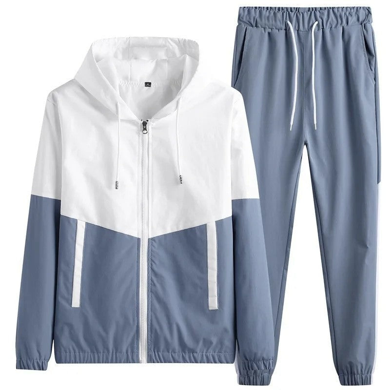 Orvian Lightweight Hooded Windbreaker Tracksuit Set