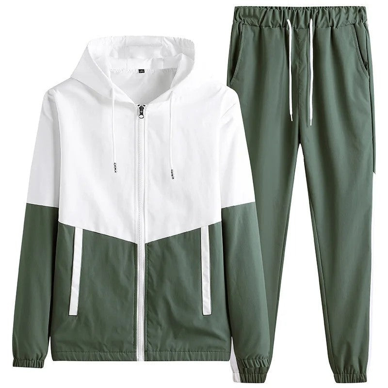 Orvian Lightweight Hooded Windbreaker Tracksuit Set