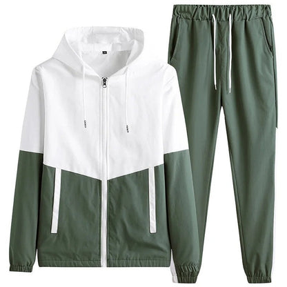 Orvian Lightweight Hooded Windbreaker Tracksuit Set