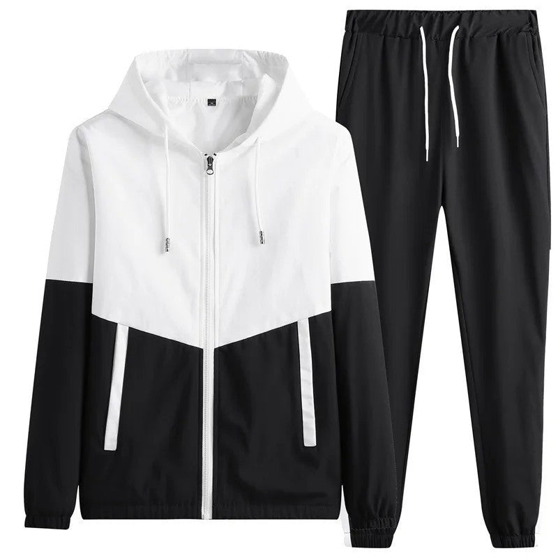 Orvian Lightweight Hooded Windbreaker Tracksuit Set