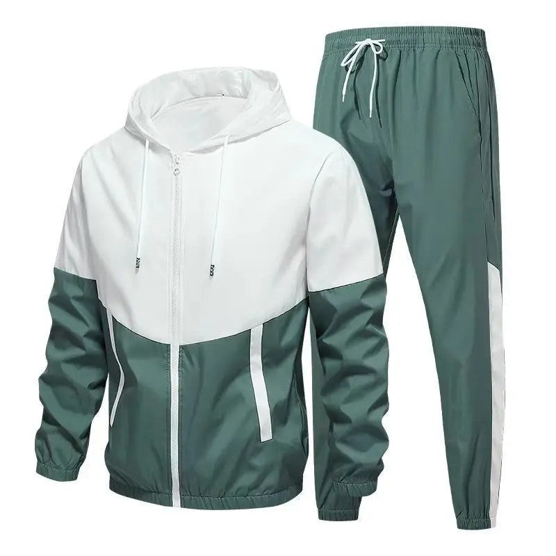 Orvian Lightweight Hooded Windbreaker Tracksuit Set