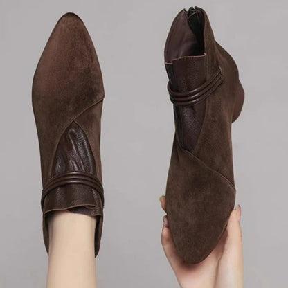 Rachel Sleek Low-Heel Ankle Boot