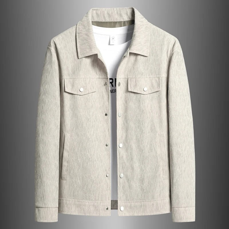 Ravell Relaxed Textured Button-Up Jacket