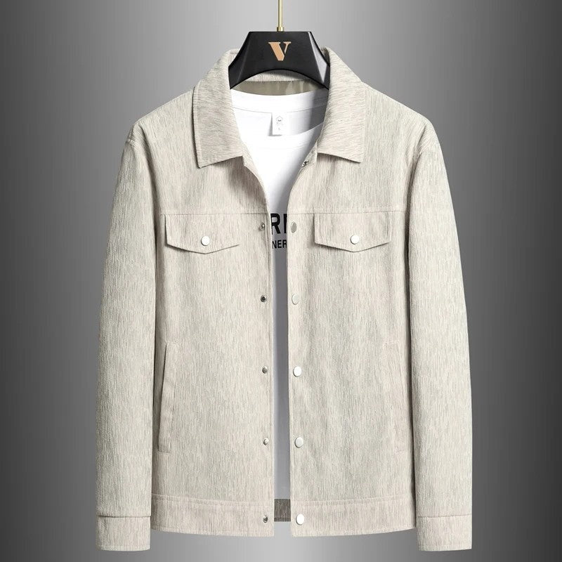 Ravell Relaxed Textured Button-Up Jacket