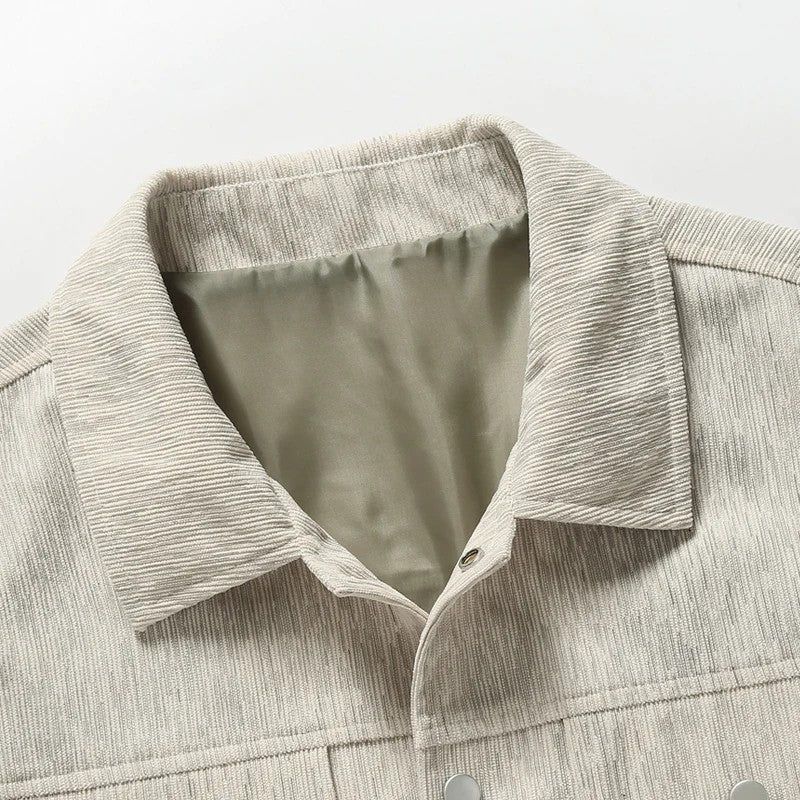Ravell Relaxed Textured Button-Up Jacket