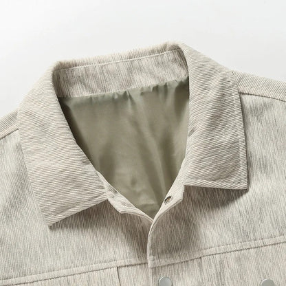 Ravell Relaxed Textured Button-Up Jacket