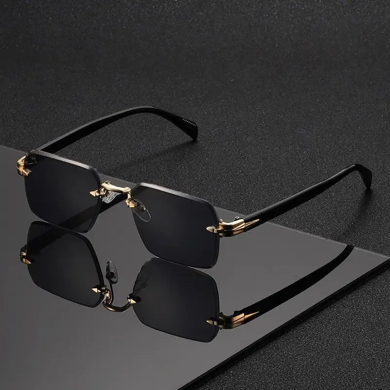 Ravelo Rimless Square Polarized Sunglasses