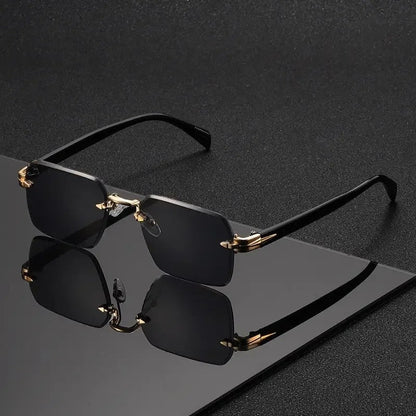 Ravelo Rimless Square Polarized Sunglasses