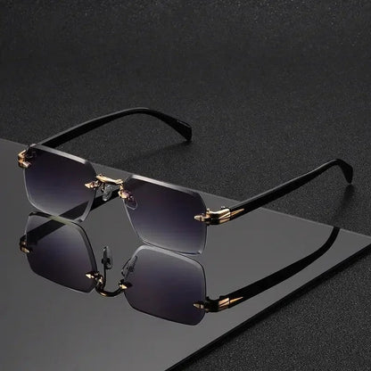 Ravelo Rimless Square Polarized Sunglasses
