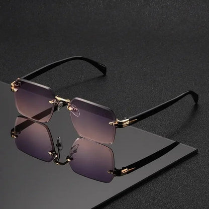Ravelo Rimless Square Polarized Sunglasses