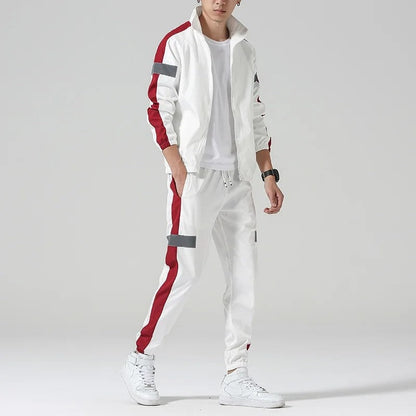 Ravelo Track Stripe Athletic Tracksuit Set