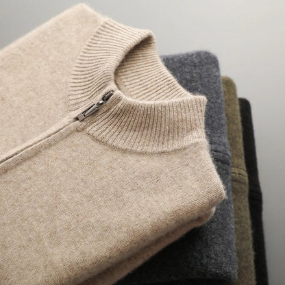Ravine Zip Mock Neck Knit Sweater