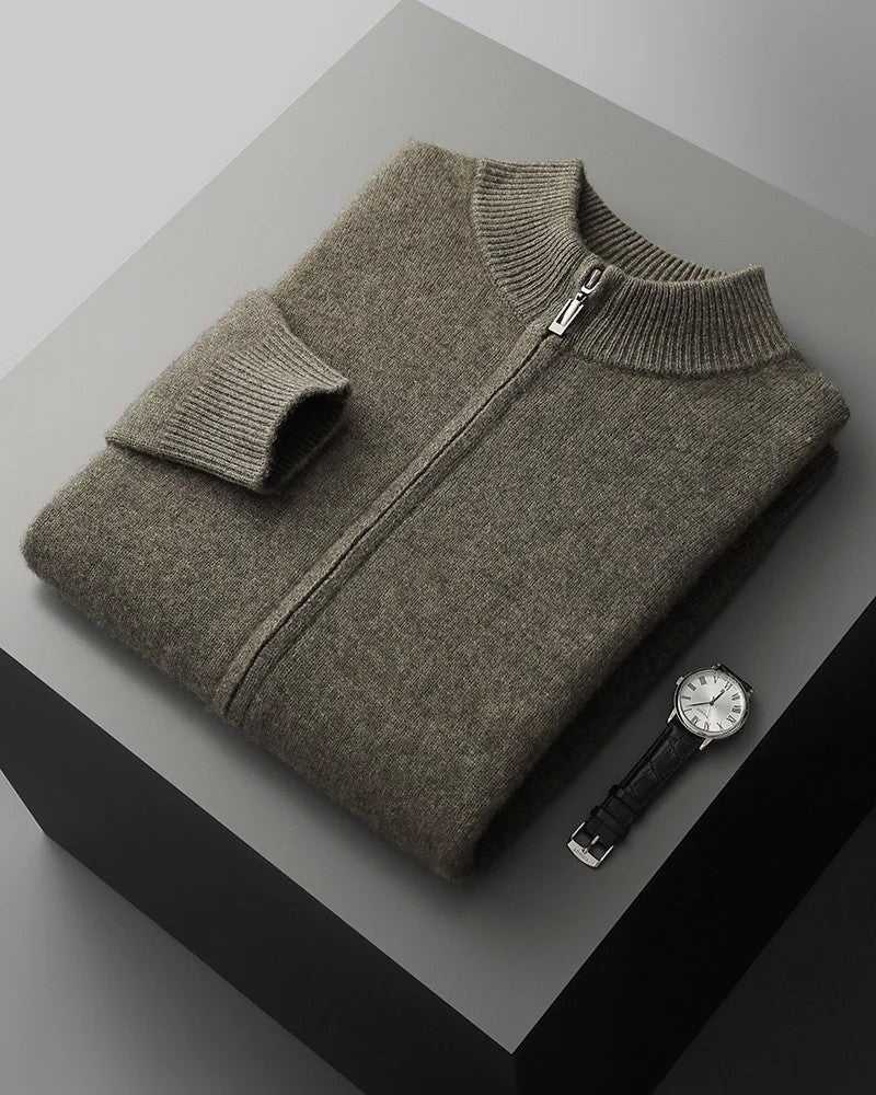 Ravine Zip Mock Neck Knit Sweater