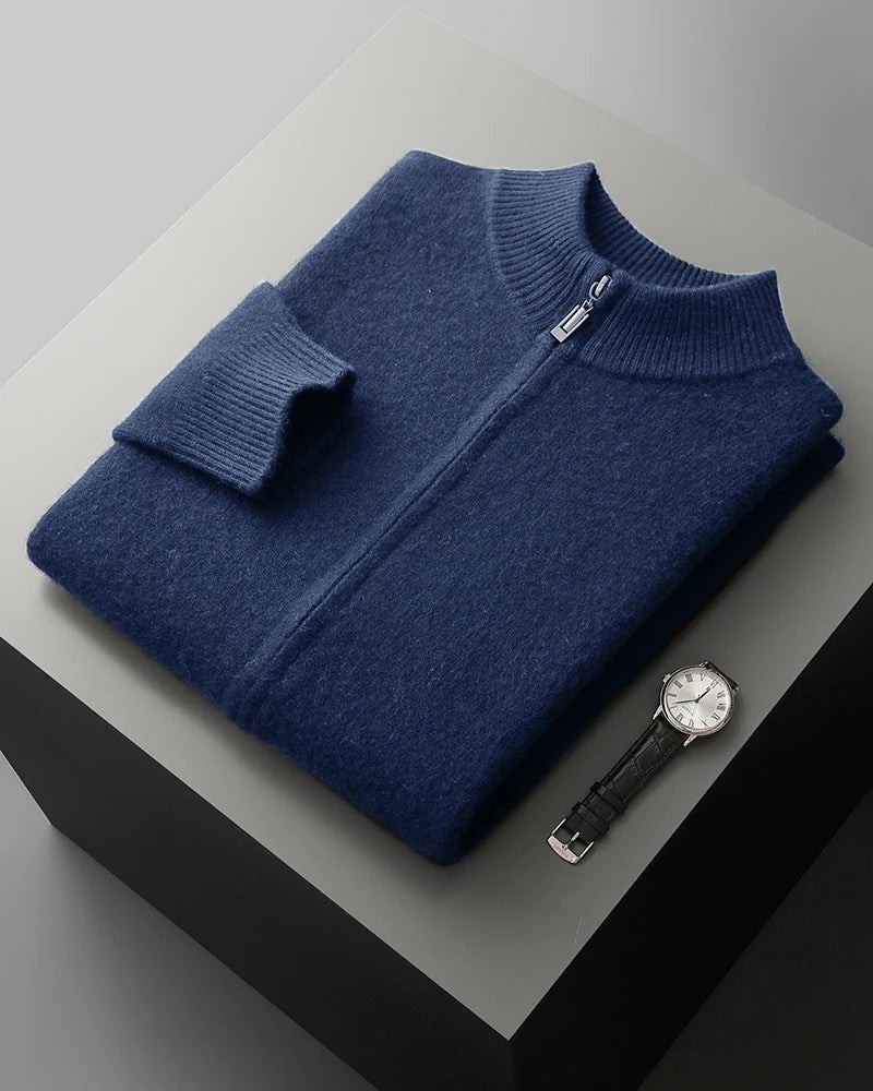 Ravine Zip Mock Neck Knit Sweater