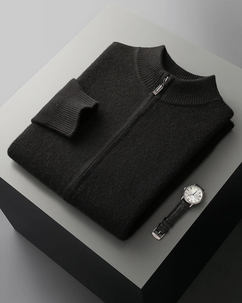 Ravine Zip Mock Neck Knit Sweater