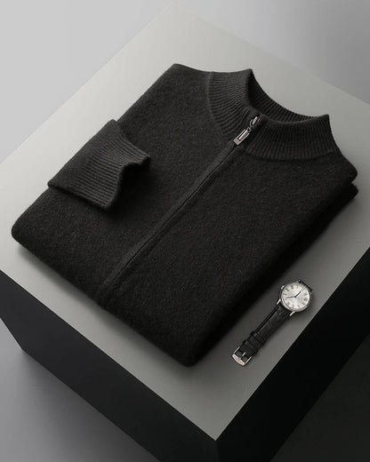 Ravine Zip Mock Neck Knit Sweater