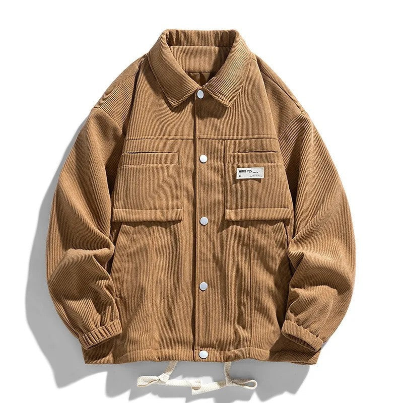 Ravino Relaxed Corduroy Snap Jacket