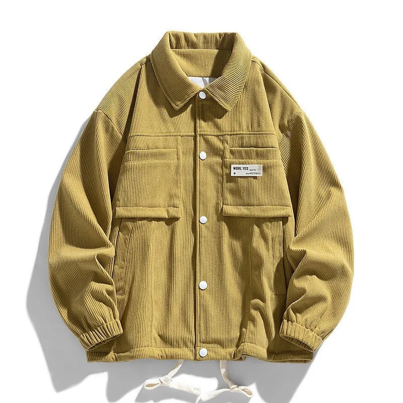 Ravino Relaxed Corduroy Snap Jacket