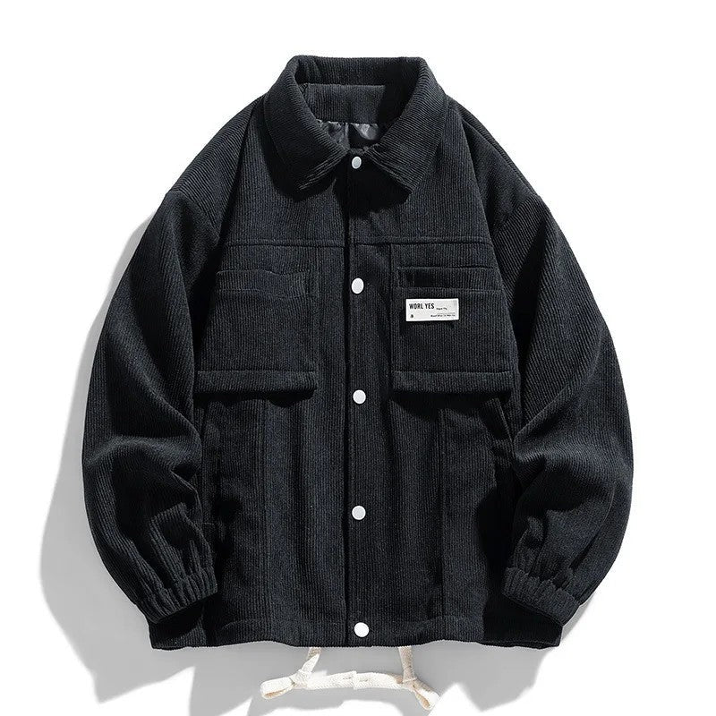 Ravino Relaxed Corduroy Snap Jacket