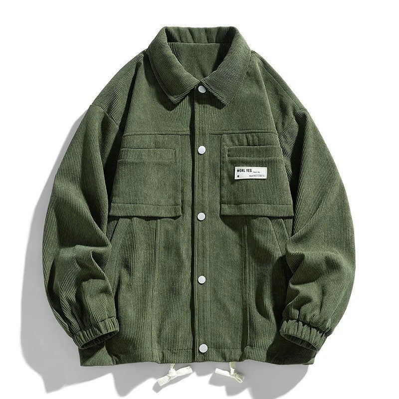 Ravino Relaxed Corduroy Snap Jacket
