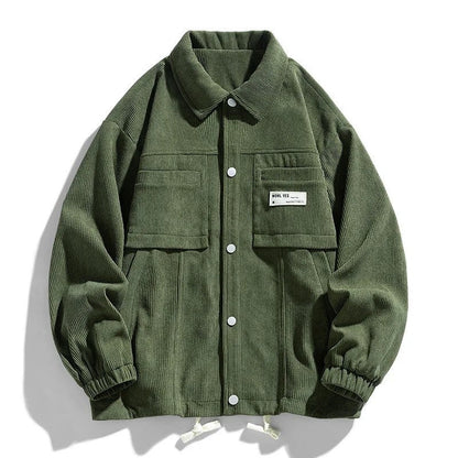 Ravino Relaxed Corduroy Snap Jacket
