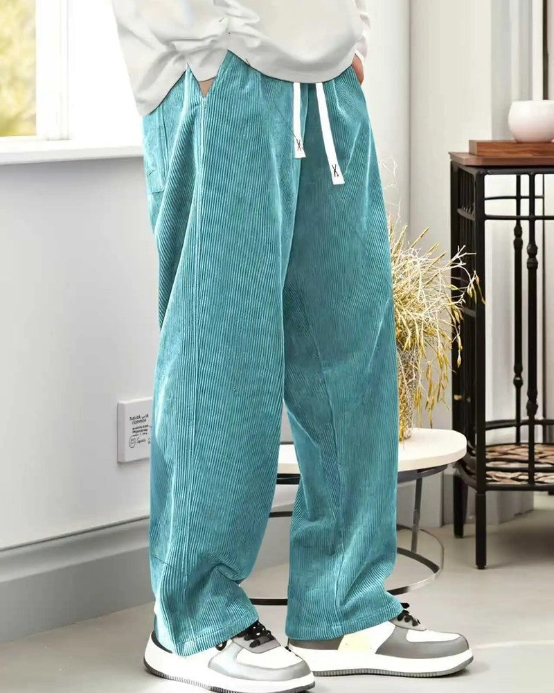 Ravino Relaxed Corduroy Wide-Leg Pants