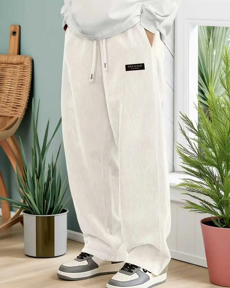 Ravino Relaxed Corduroy Wide-Leg Pants