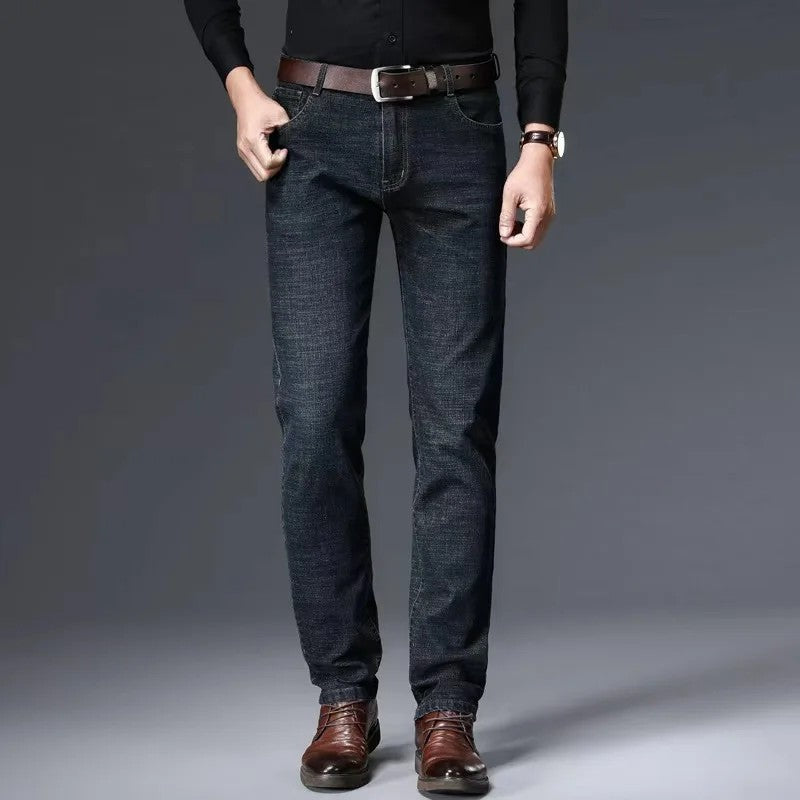 Ravino Straight Fit Stretch Denim Jeans