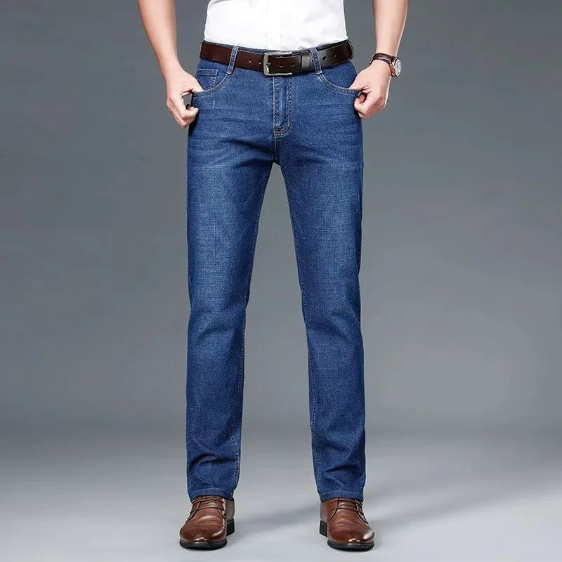 Ravino Straight Fit Stretch Denim Jeans