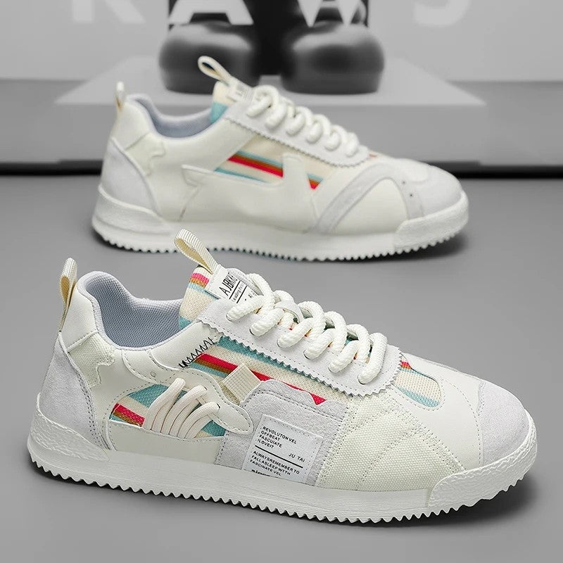 Ravion Mixed Panel Retro Sneakers
