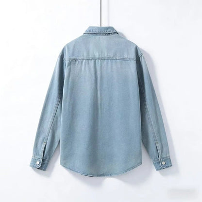 Ravion Relaxed Button-Up Denim Shirt