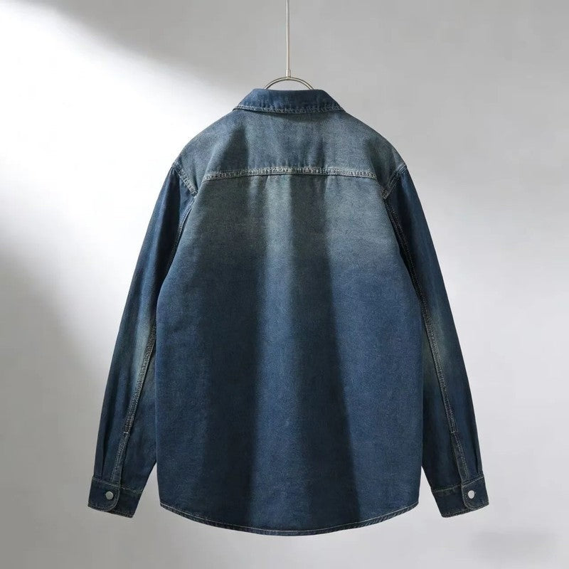 Ravion Relaxed Button-Up Denim Shirt
