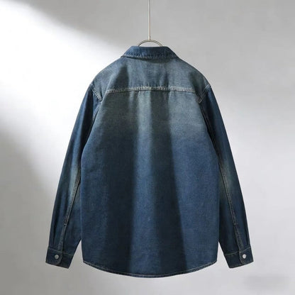 Ravion Relaxed Button-Up Denim Shirt