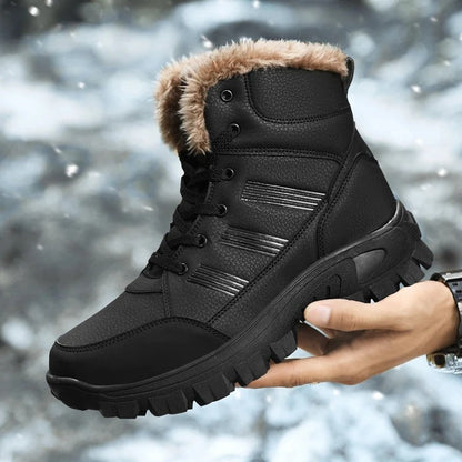 Ravion Rugged Faux Fur Hiking Boots