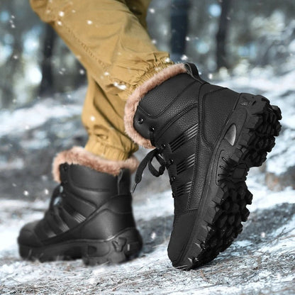 Ravion Rugged Faux Fur Hiking Boots