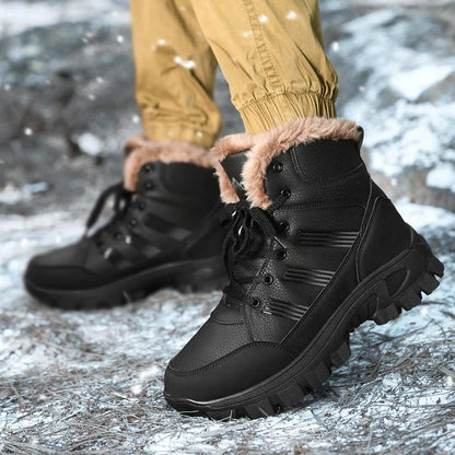 Ravion Rugged Faux Fur Hiking Boots