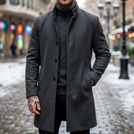 Renwick Wool Blend Modern Overcoat