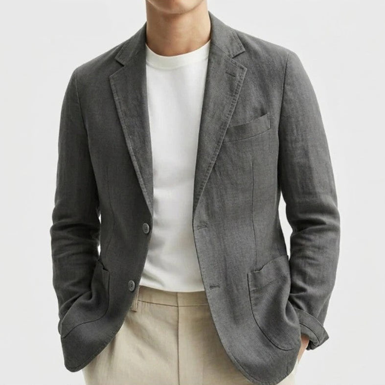 Rivani Relaxed Linen Blend Blazer