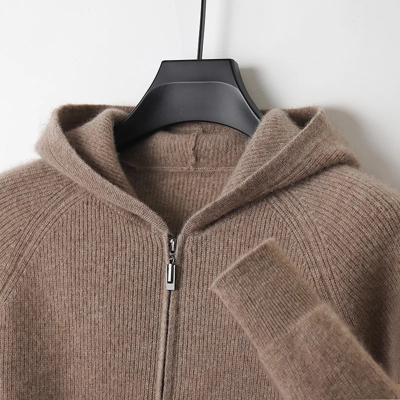 Rivaro Relaxed Knit Zip Hoodie