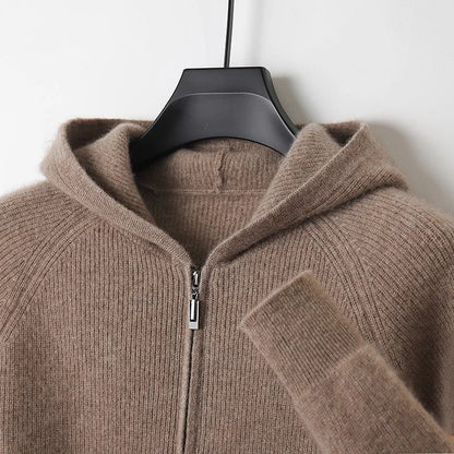 Rivaro Relaxed Knit Zip Hoodie