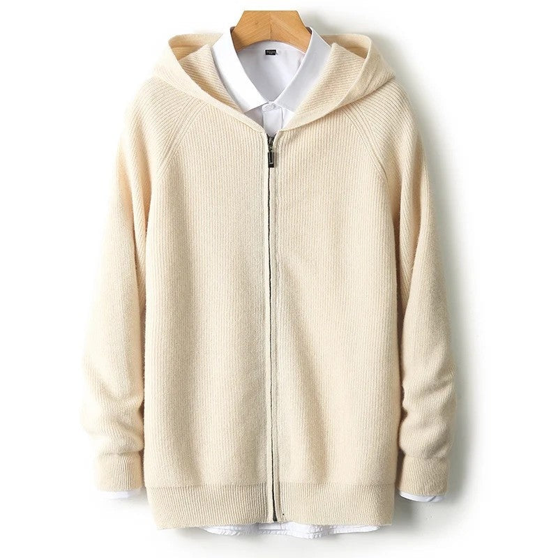 Rivaro Relaxed Knit Zip Hoodie