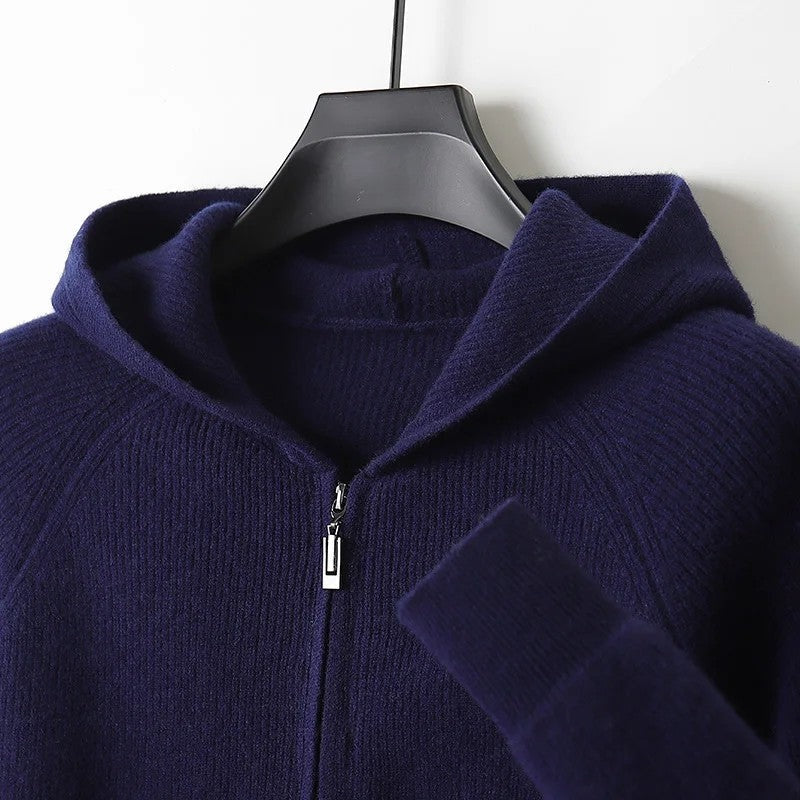 Rivaro Relaxed Knit Zip Hoodie