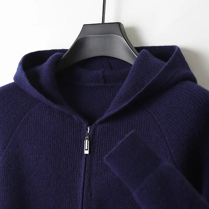 Rivaro Relaxed Knit Zip Hoodie