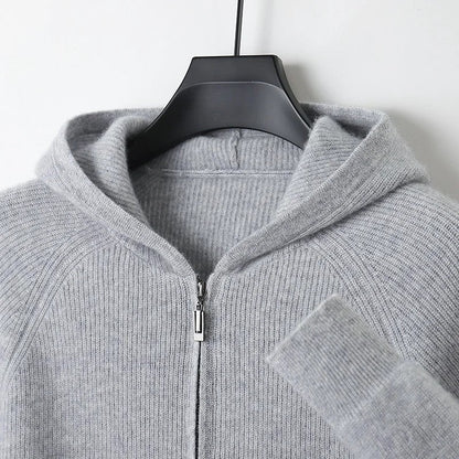Rivaro Relaxed Knit Zip Hoodie
