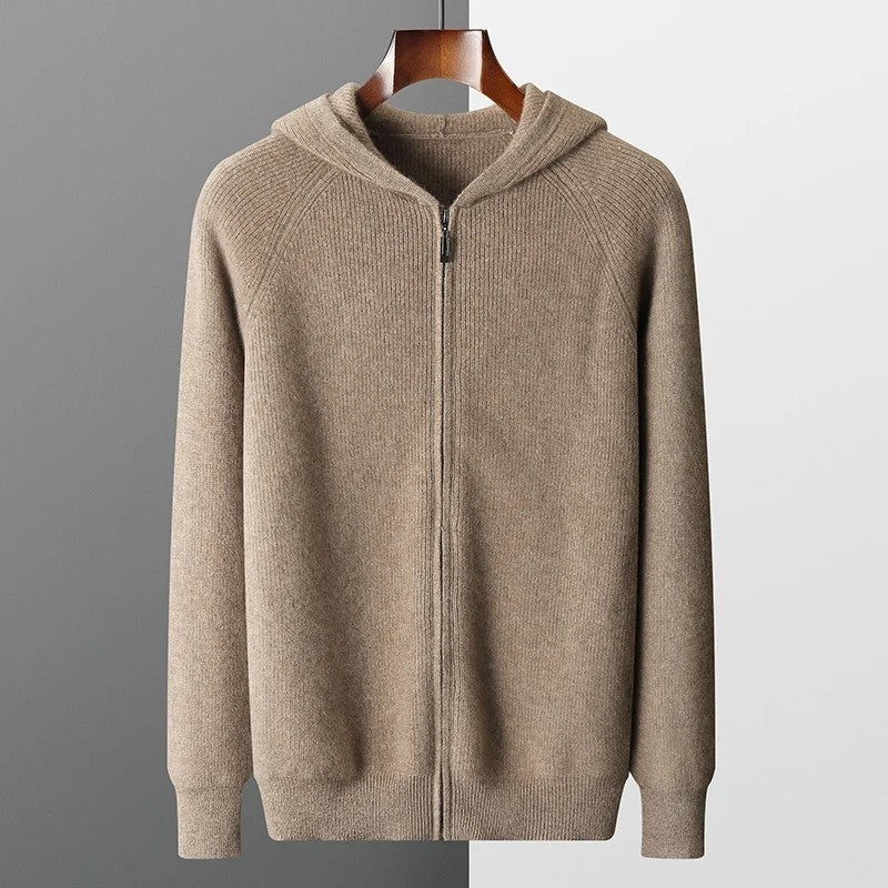 Rivaro Relaxed Knit Zip Hoodie