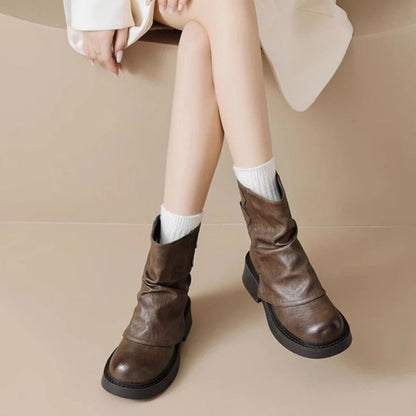 Rivona Relaxed Buckle Platform Boots