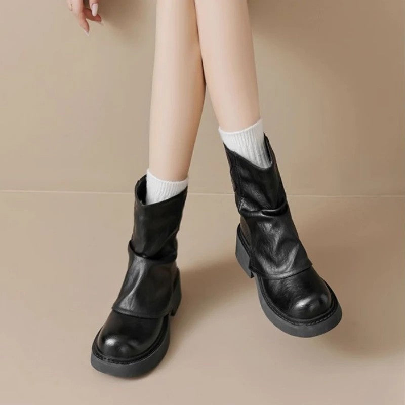 Rivona Relaxed Buckle Platform Boots